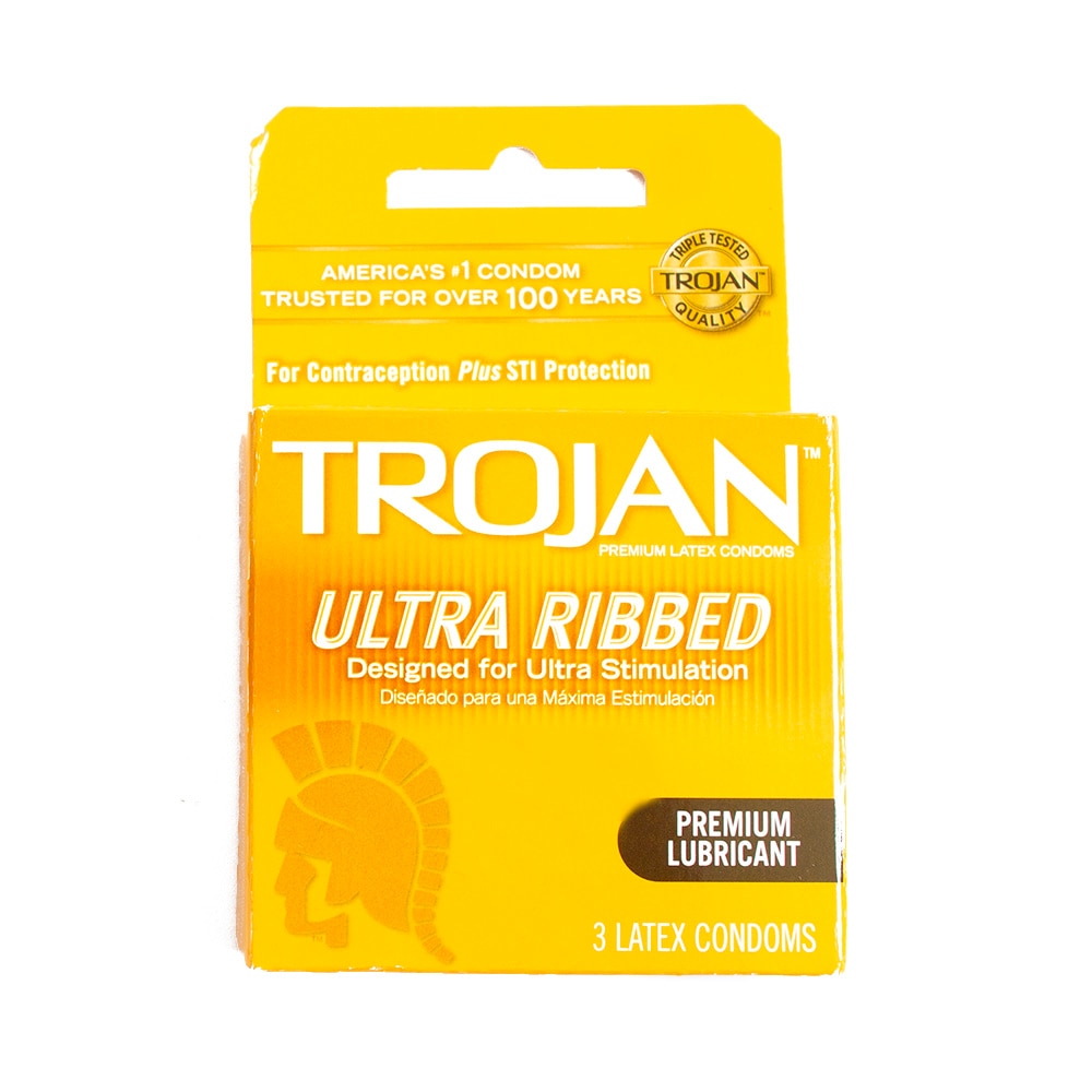 Personal Care, Health & Beauty, Trojan, Condom, 3, Ribbed, 144145